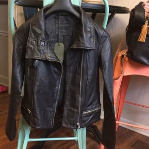 ALLSAINTS bales biker leather jacket